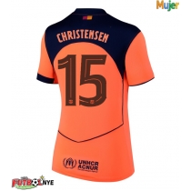 Camiseta Barcelona Andreas Christensen #15 Tercera Equipación para mujer 2025-26 manga corta